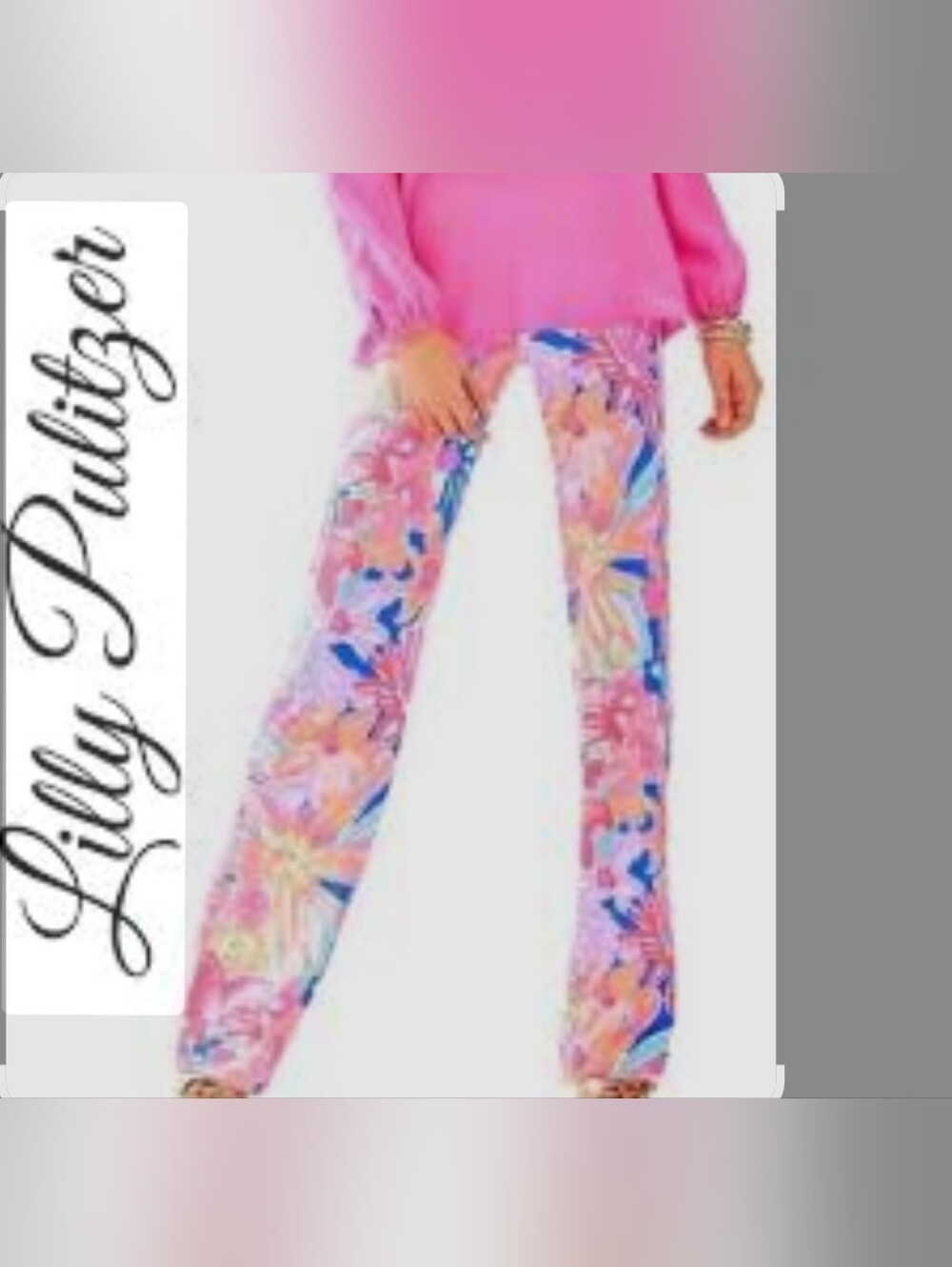 Lilly Pulitzer Multicolor Floral Wide-Leg Trousers